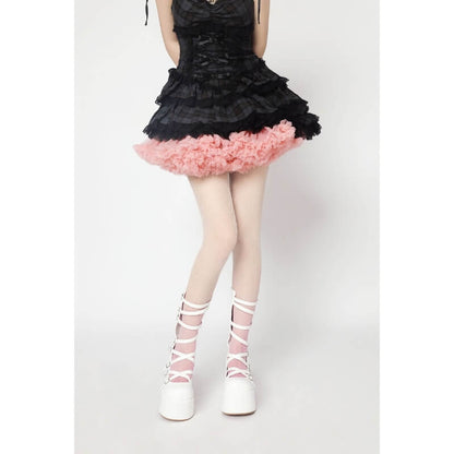 Süße Netzstrumpfhose mit Farbverlauf