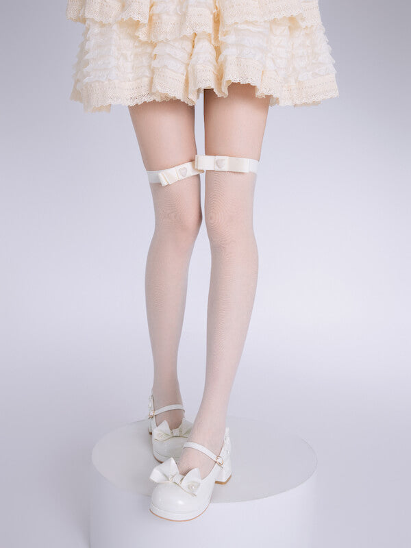 Heart Bow Lolita Stockings SpreePicky