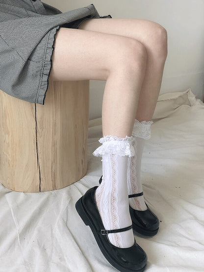 Kawaii Lolita Herzen Socken