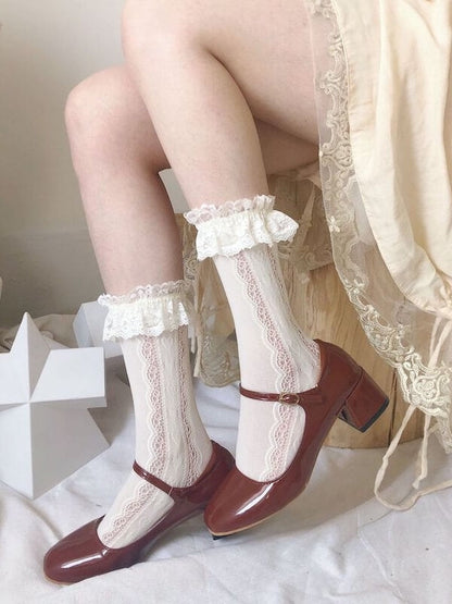 Kawaii Lolita Herzen Socken