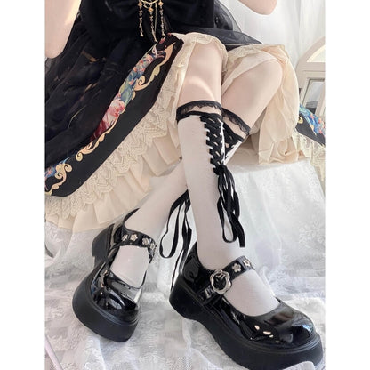 Bas de bandage en dentelle Lolita