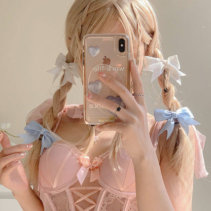 Pinces à cheveux en forme de nœud de princesse Kawaii