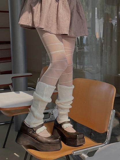 Collants à lignes punk Y2K