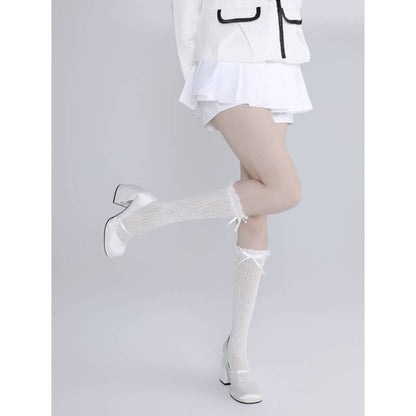 Bas en dentelle doux et confortables