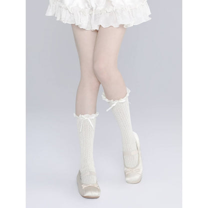 Bas en dentelle doux et confortables