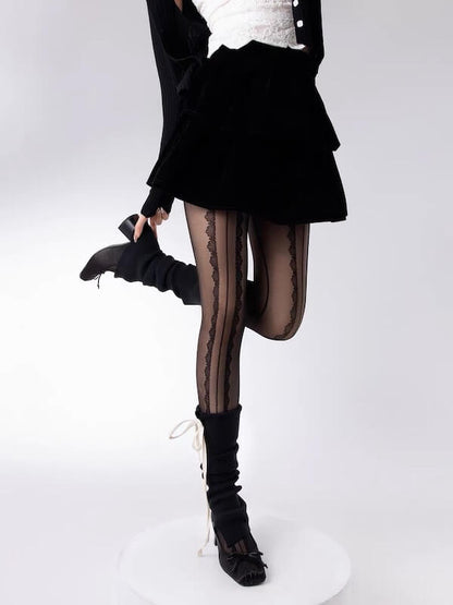 Ballett-Beinwärmer mit Kawaii-Band