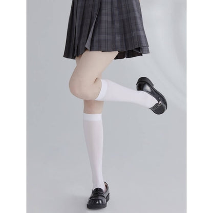 Bas doux de couleur unie