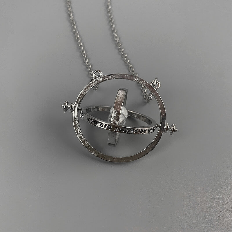 Rotating Planet Necklace