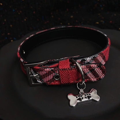 cutiekill-y2k-red-plaid-bone-choker-ah0651