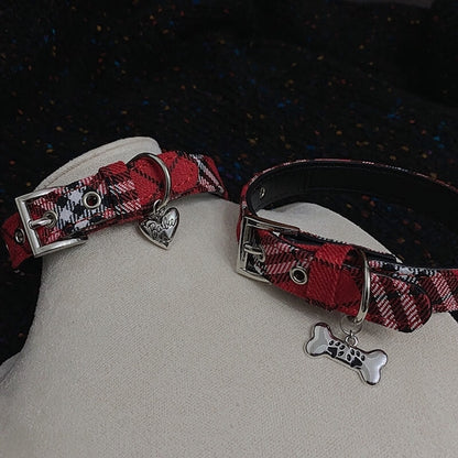 cutiekill-y2k-red-plaid-bone-choker-ah0651