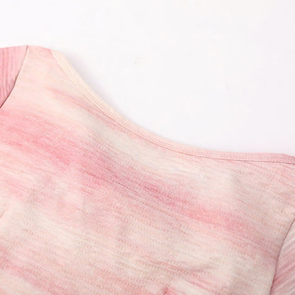 Puffy Pieces Top Skirt Flower 3D Two Irregular Set