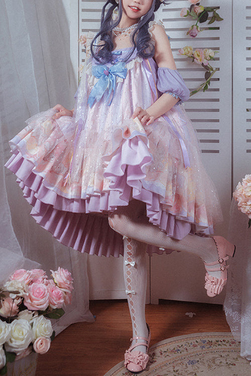 Coordinating Gloves High-Waist Sweet Lolita JSK Dress