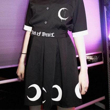 Black Dark of Devil Moon Skirt S13040