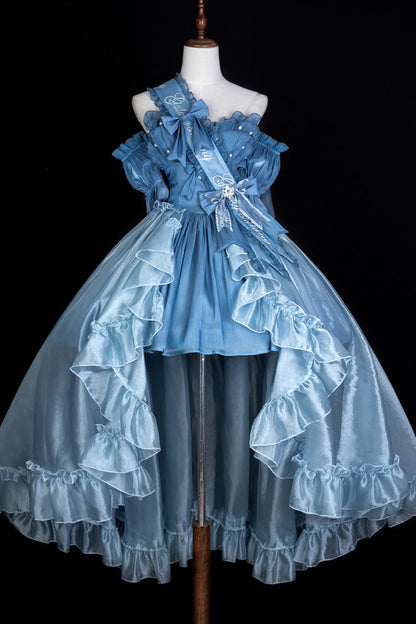 Elegant JSK Set with Ruffle Hanayome Bow