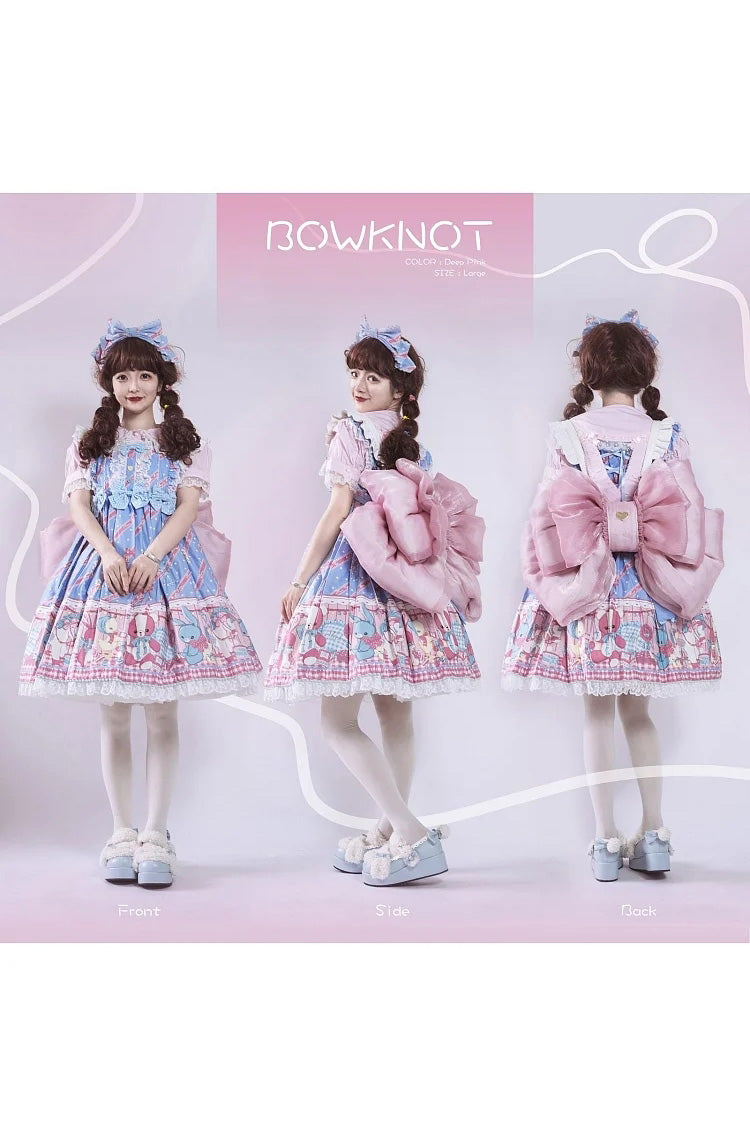 Big Pink Bowknot Lolita Backpack