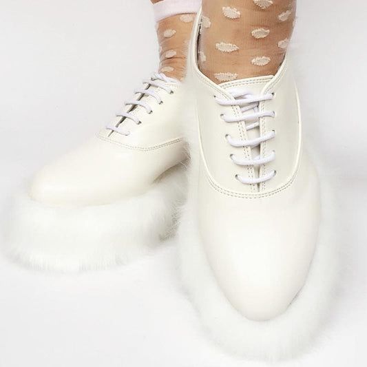 Made Custom Fur Elegant Shoes Fluffy SP167987