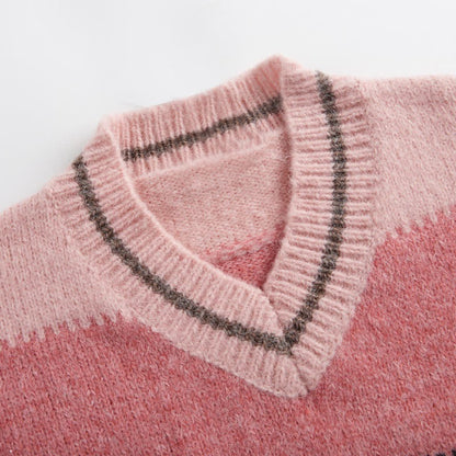 Two Stripe Colorblock Sweater Pieces Casual Pants