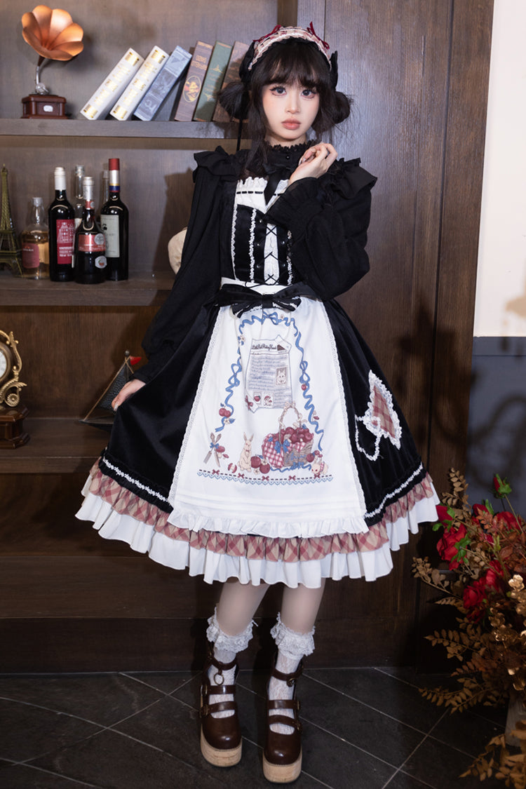 Little Red Riding Hood Ruffle Bowknot Sweet Lolita Jsk Dress