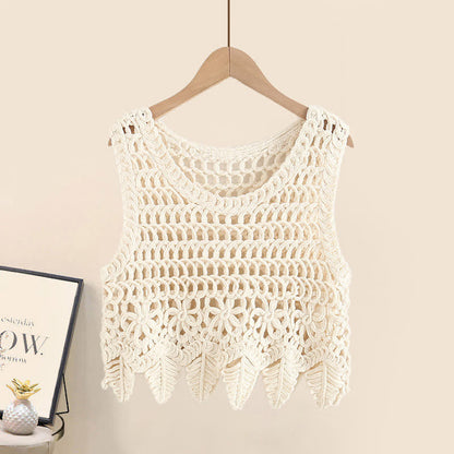 Pants Hollow Cami Out Top Crochet Crop Cargo