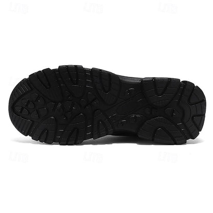 Men's Beige Outdoor Hiking Sneakers - Lightweight