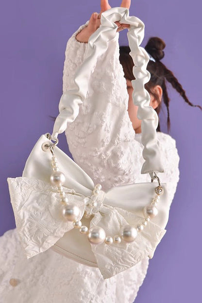 Pearl Chain Bow Sweet Lolita Shoulder Bag