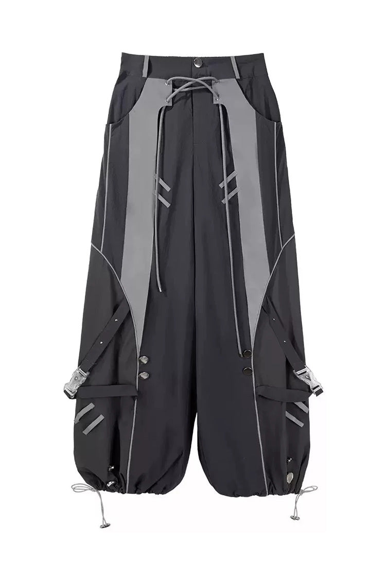 Infinite Battlefield Long Sleeves Printed Techwear Style Gothic Handsome Ouji Lolita Set
