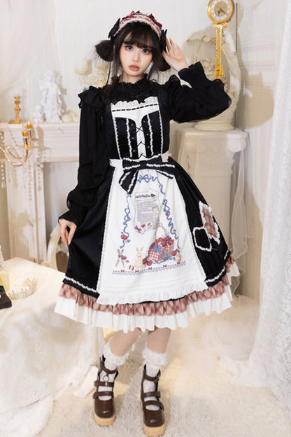 Little Red Riding Hood Ruffle Bowknot Sweet Lolita Jsk Dress
