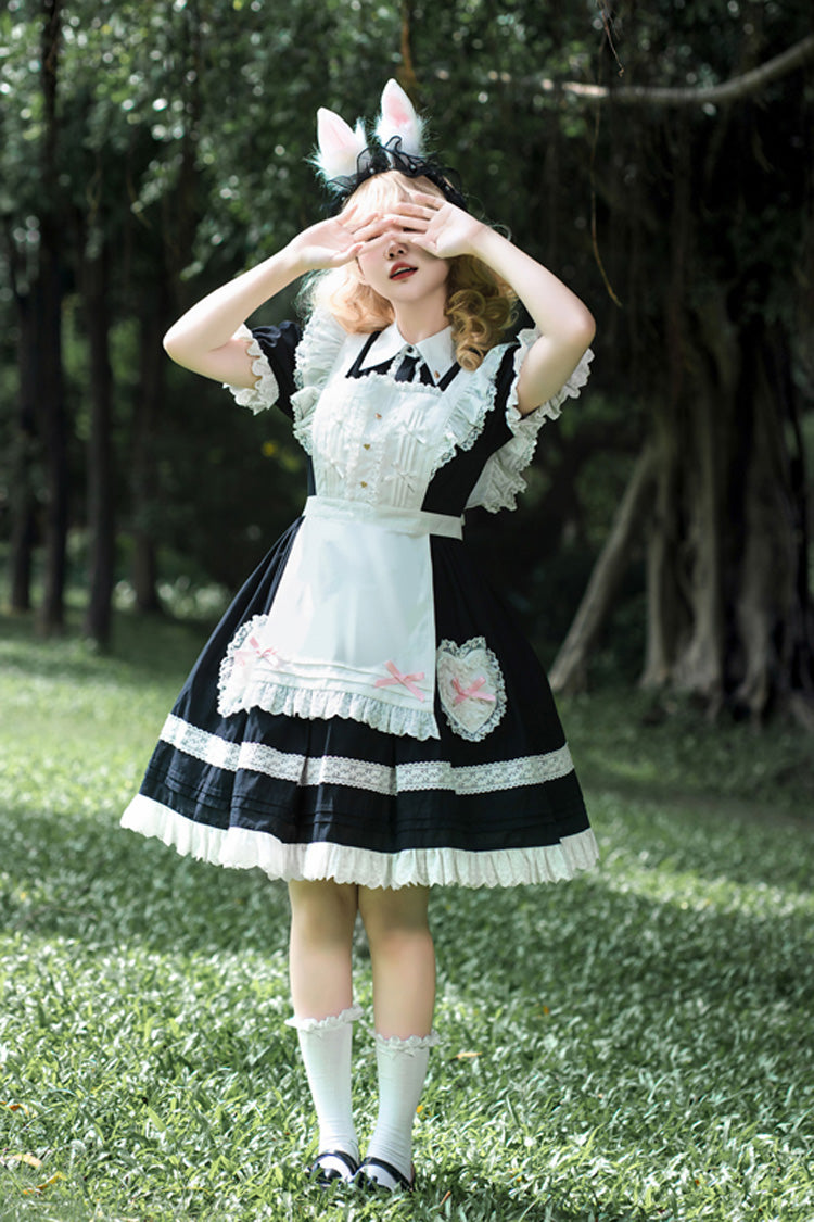 Sweet Princess Lolita JSK Dress with Ruffle Lace Sleeves