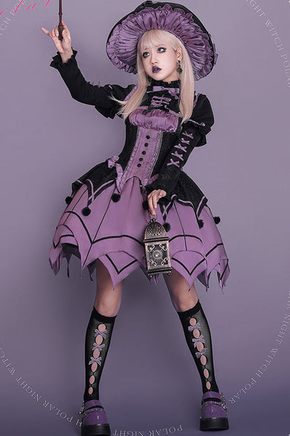 Sweet Lolita OP Dress with Ruffled Collar and Irregular Hem