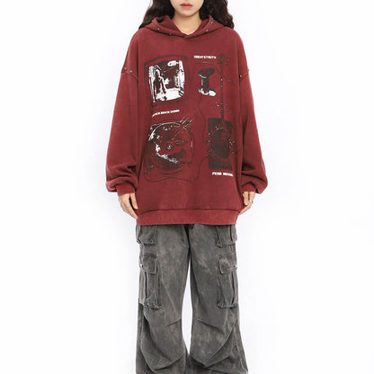 downtown girl aesthetic oversized hoodie boogzel clothing