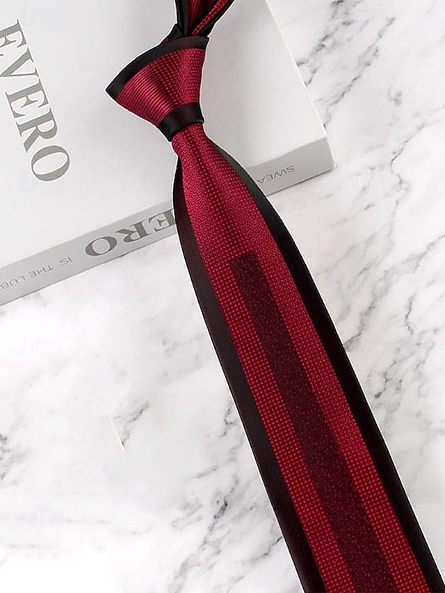 Classic Polyester Pattern Necktie Men's with