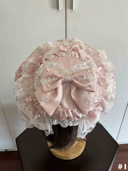 Pink Bows Decorated Sweet Lolita Hat