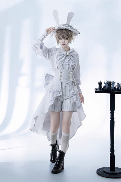 Striped Ouji Rabbit Theater Shorts