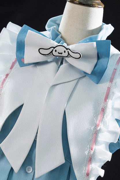 Long Sleeve Ruffled Bow Sweet Prince Ouji Lolita Set
