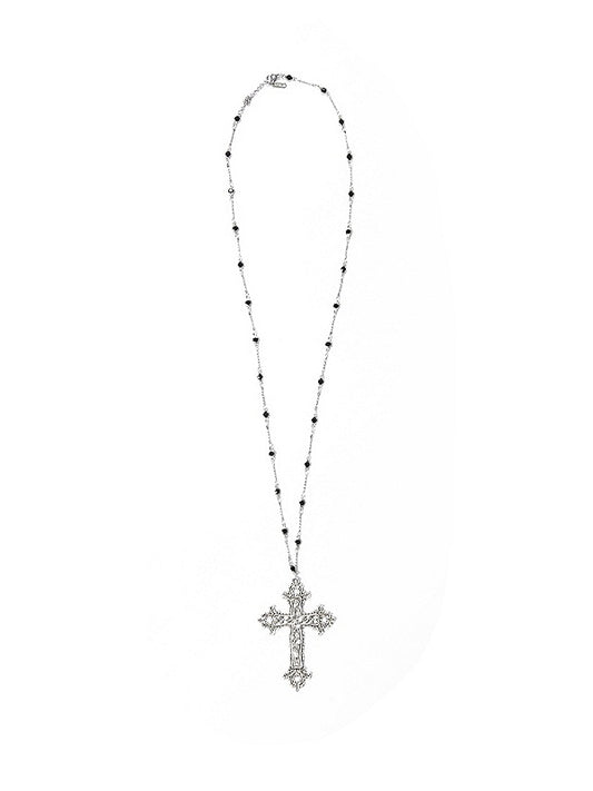 Silver Cross Pendant Necklace