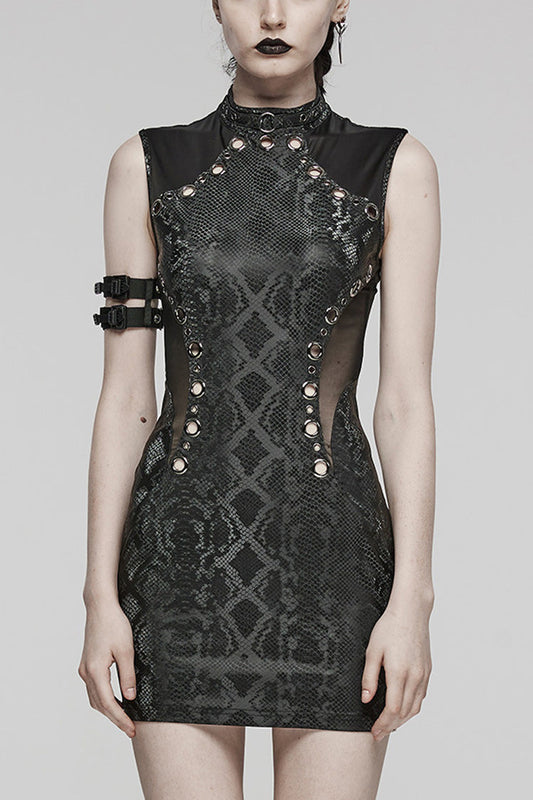 Metal Ring Mesh Steampunk Dress