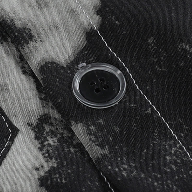 T-Shirt Dye Tie Drawstring Shorts Black