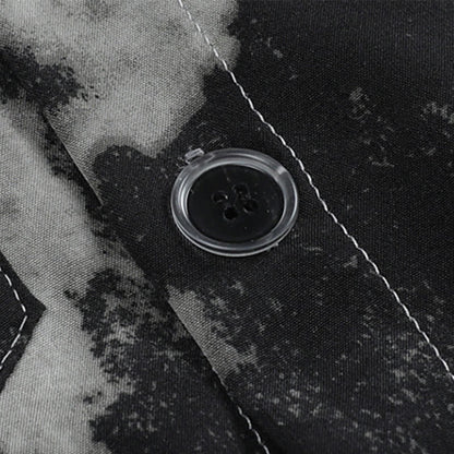 T-Shirt Dye Tie Drawstring Shorts Black