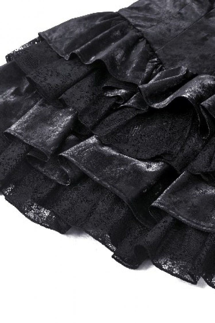 Ruffled Punk Slip Dress for Parties and Graduation