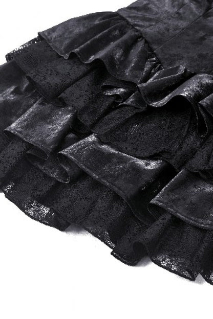 Ruffled Punk Slip Dress for Parties and Graduation