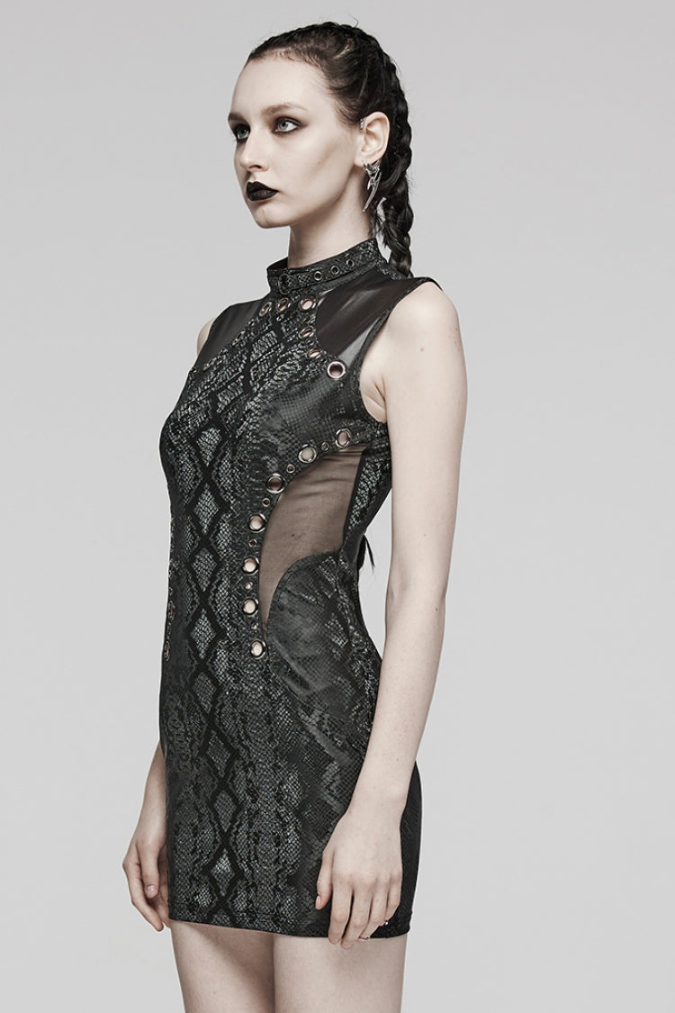 Metal Ring Mesh Steampunk Dress