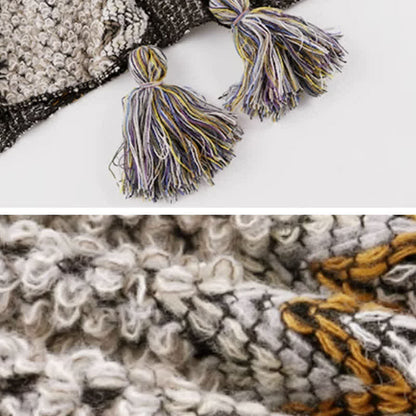 Dress Wrap Boho Slip Vintage Print Split Shawl