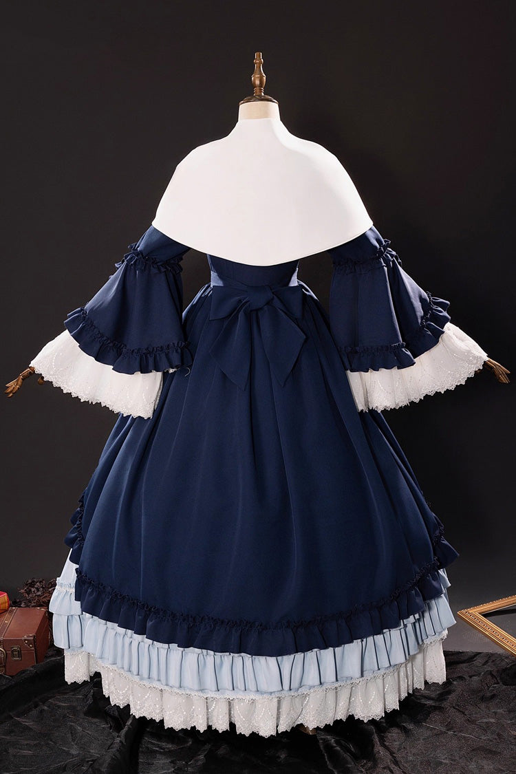 Triple Ruffled Cardigan Bow Gothic Victorian Lolita Set