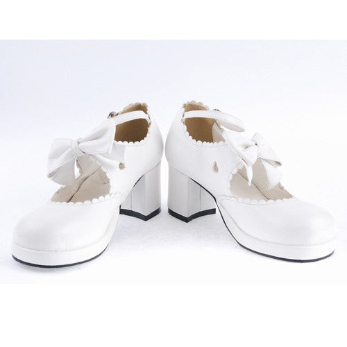 Bow Platform Sweet Lolita Ankle Shoes