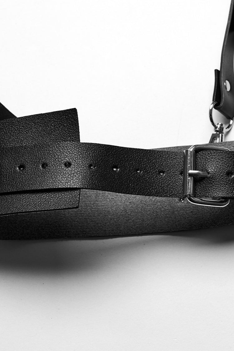 Steampunk Harness with Rivets and Integrated Buckle for Her