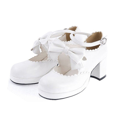 Bow Platform Sweet Lolita Ankle Shoes