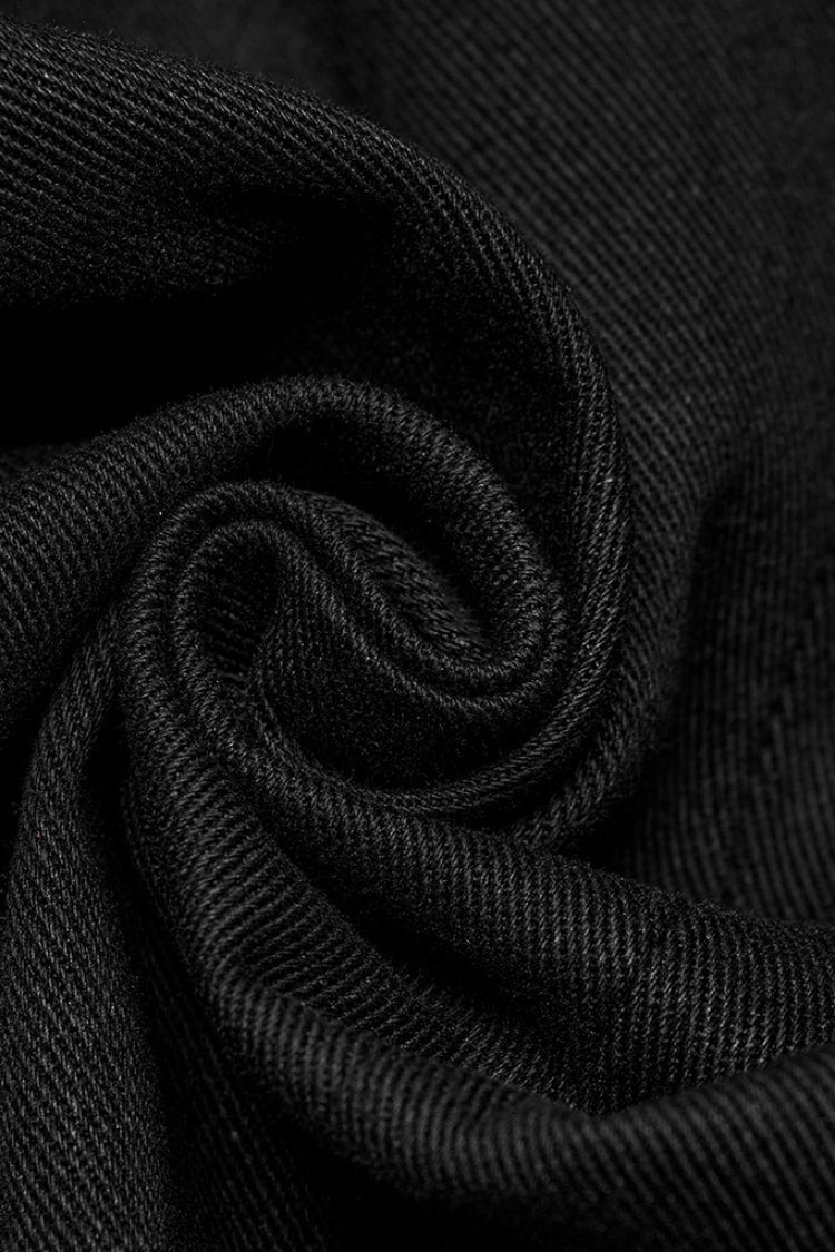 Stitching Slim Punk Vest with Stand Collar