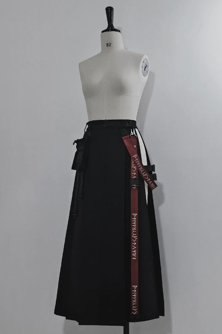 Stand Collar Long-Sleeve Gothic Prince Ouji Skirt Set