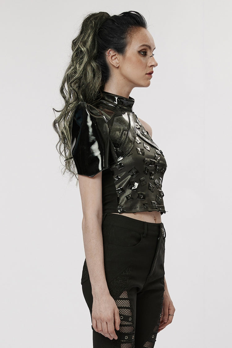 Women's Punk Patent Leather Body Harness