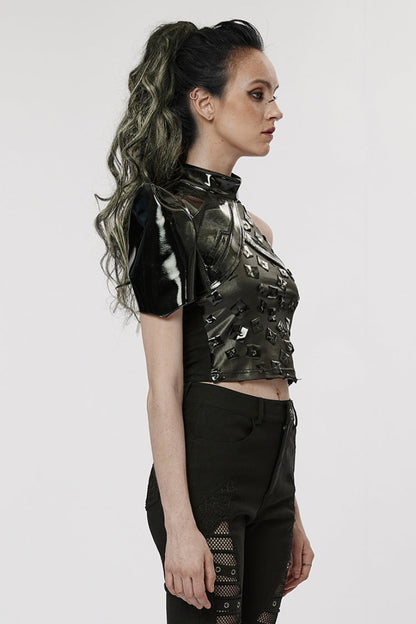 Women's Punk Patent Leather Body Harness